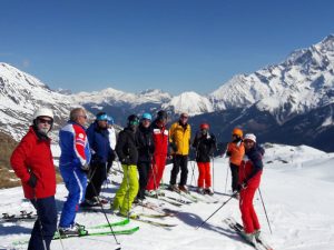 Groupe séminaire ski en haute savoie