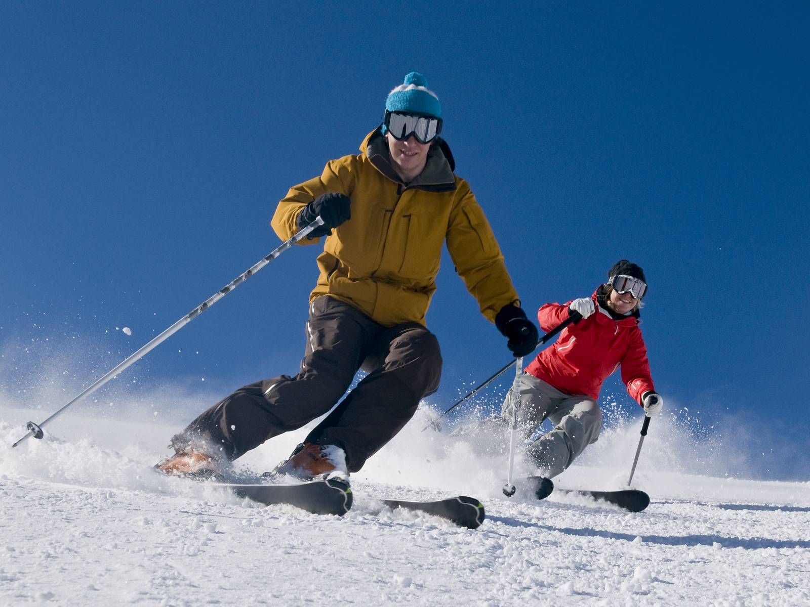 duo de skieurs durant séminaire ski en savoie